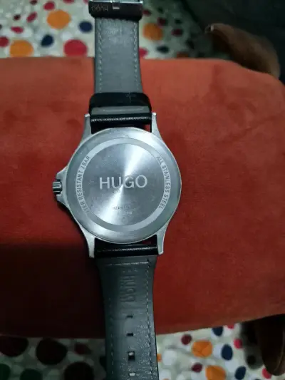 Reloj Hugo Boss azul con correa de cuero - miniatura 2