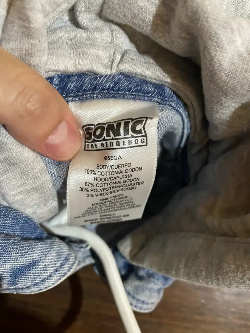 Chaqueta de mezclilla Sonic The Hedgehog para niños - 2