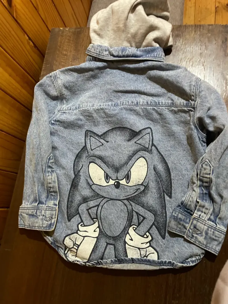 Chaqueta de mezclilla Sonic The Hedgehog para niños - 3
