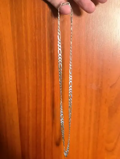 Cadena de plata estilo Figaro - miniatura 3