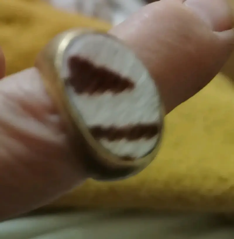 Anillo de acero inoxidable con diseño único - 1