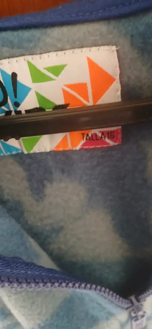 Polerón camuflado azul para niño talla 16 - 3