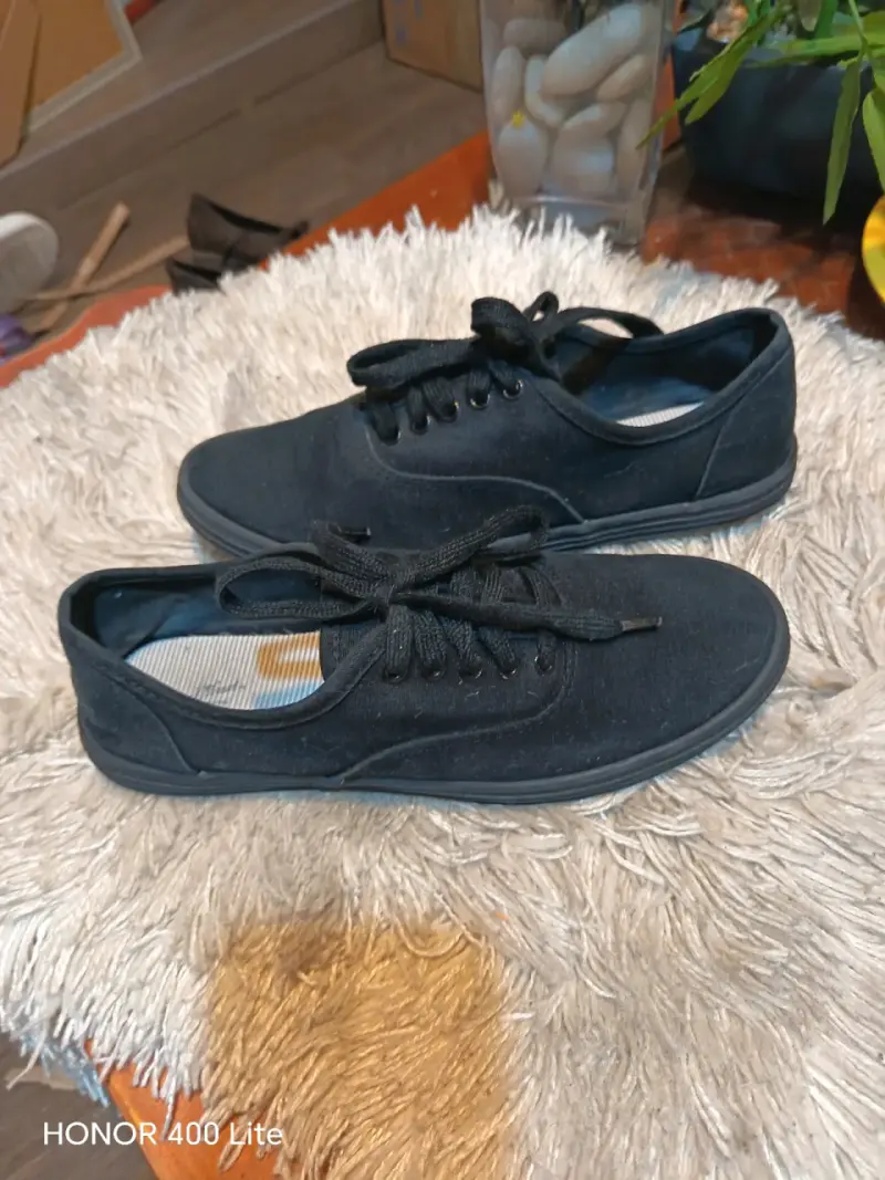 Zapatillas negras casuales para hombre - 2