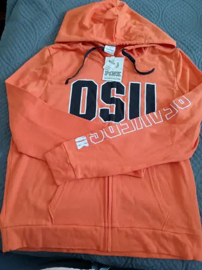 Polerón nuevo mujer con capucha naranja OSU Pink - miniatura 2