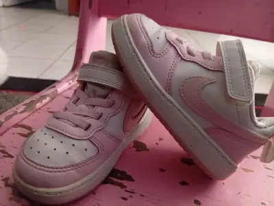 Zapatillas Nike court borouh low recraft rosadas - miniatura 2