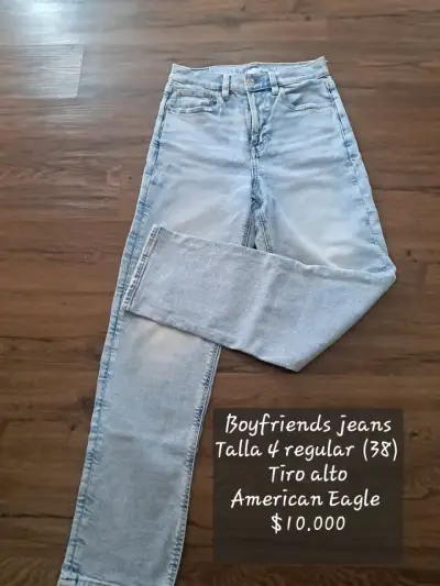 Jeans Mom y Boyfriend American Eagle Talla 38 - miniatura 3
