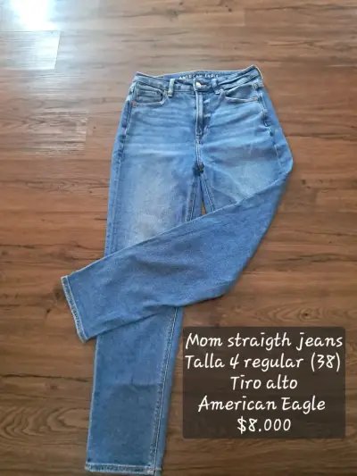 Jeans Mom y Boyfriend American Eagle Talla 38 - miniatura 5