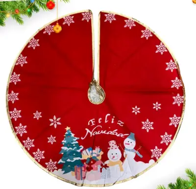 Set navidad, Camino de mesa y pie de árbol. - miniatura 2