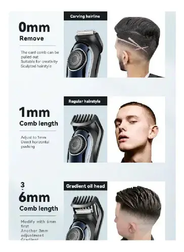 Cortadora de Pelo Recargable Kemei Profesional - miniatura 2