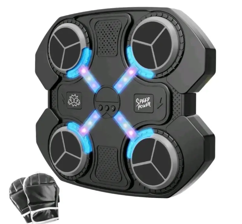 Entrenador de reflejos con luces LED y guantes
