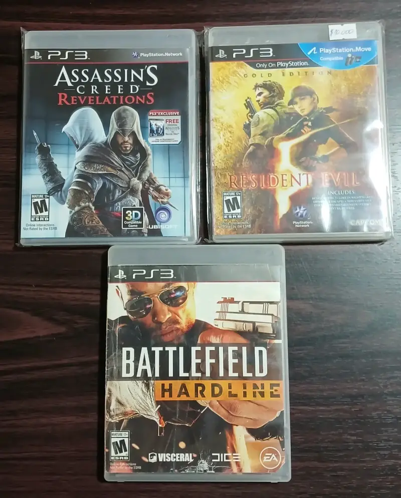 Lote PS3 Assassin's Creed, Resident Evil - 1
