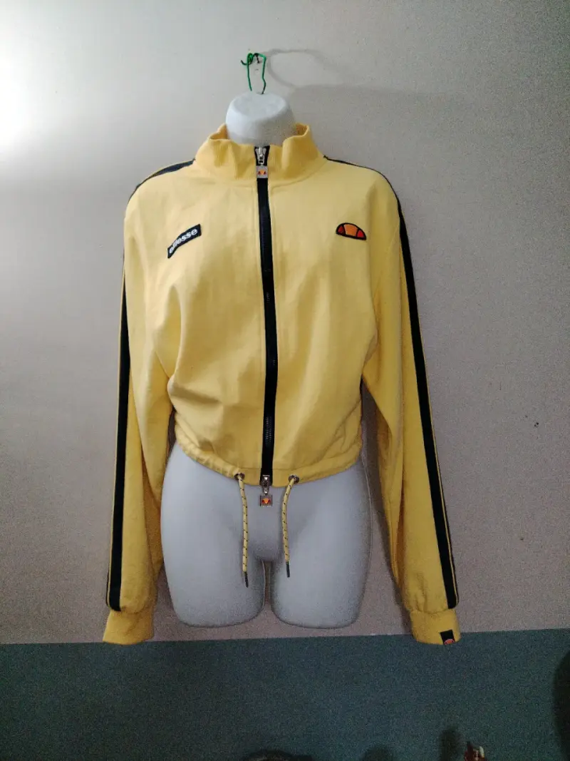 Chaqueta deportiva amarilla Ellesse con cierre - 1