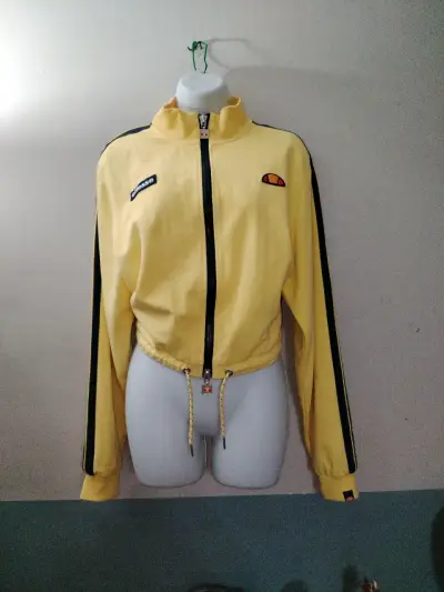 Chaqueta deportiva amarilla Ellesse con cierre - miniatura 1