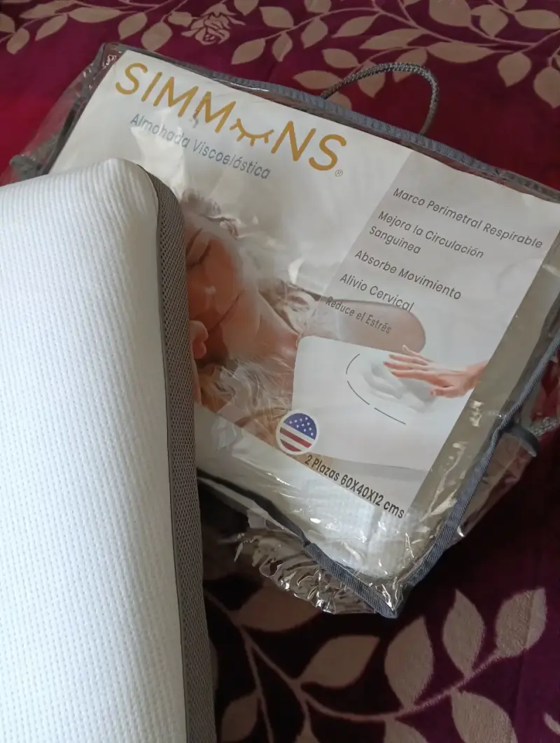 Almohada Viscoelástica Simmons 2 Plazas (2 unid)