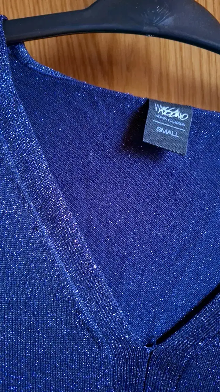 Suéter azul brillante para mujer talla S - 2
