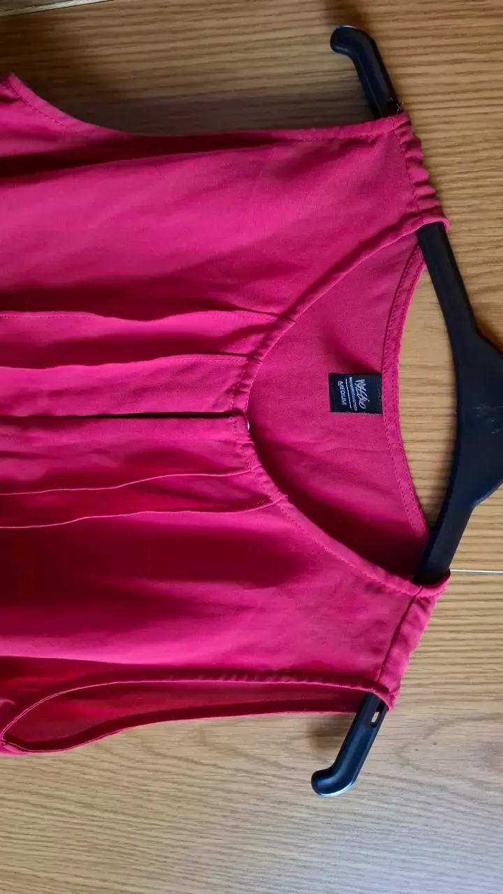 Blusa sin mangas fucsia para mujer - 2
