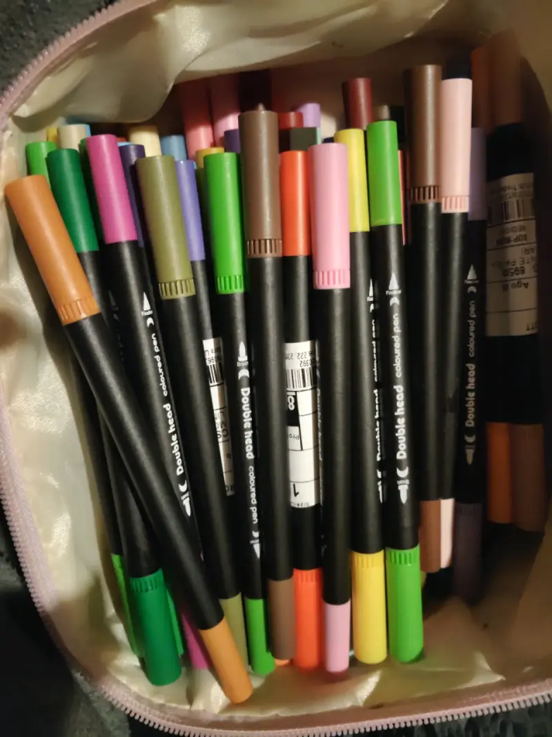 Set de Plumones Doble Punta Colores Variados