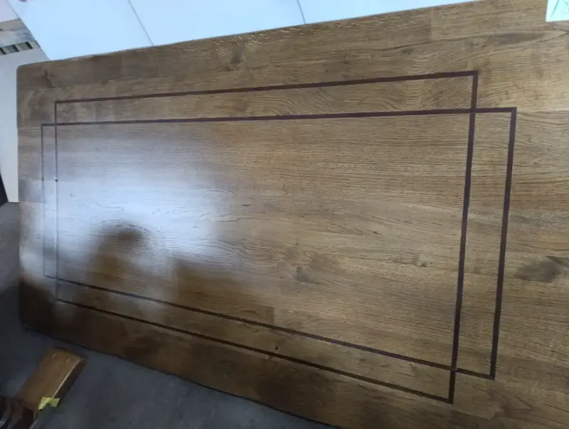 Comedor pino oregón 12 sillas, mesa madera real - 2
