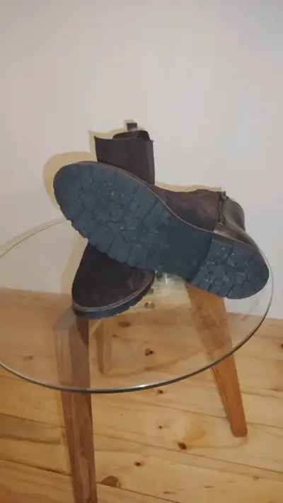 Botines de cuero uva para mujer - miniatura 4