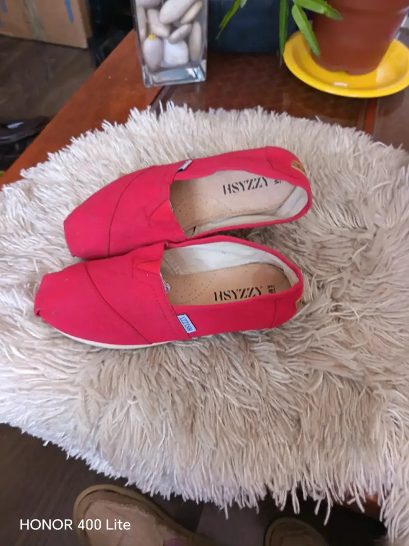 Alpargatas rojas de lona para mujer Hsyzy - 2
