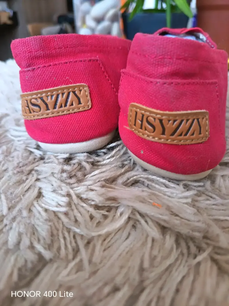 Alpargatas rojas de lona para mujer Hsyzy - 4