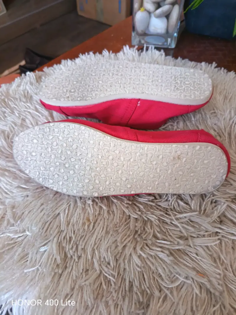 Alpargatas rojas de lona para mujer Hsyzy - 5
