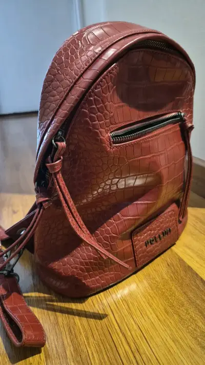 Mochila Pollini color rojo oscuro - miniatura 1