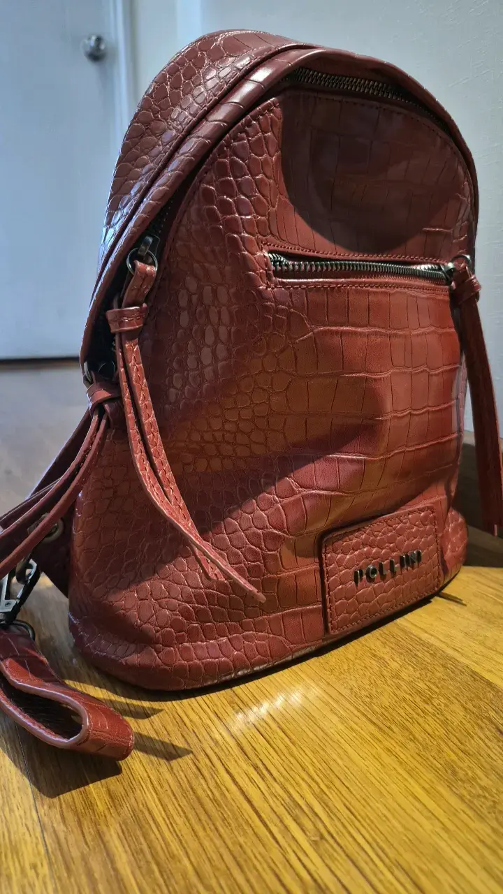 Mochila Pollini color rojo oscuro - 2