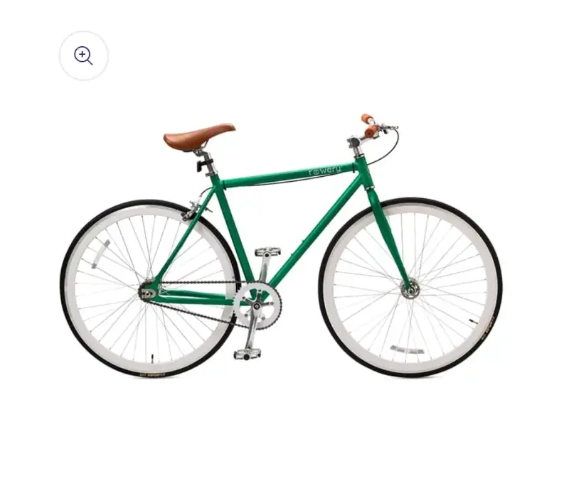 Bicicleta Urbana Verde Rowery con Asiento Café - 2