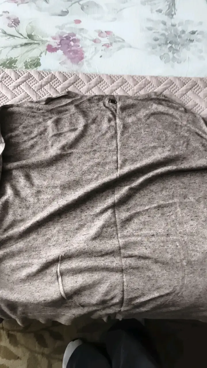 Suéter de hilo gris para mujer - 2