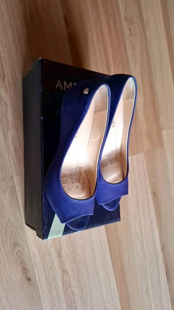 Zapatos de tacón azul mujer Amara - 1
