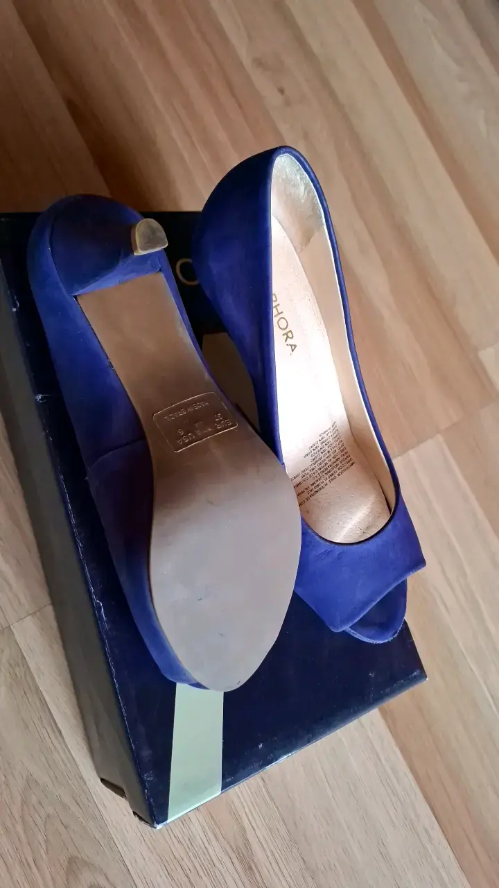 Zapatos de tacón azul mujer Amara - 2