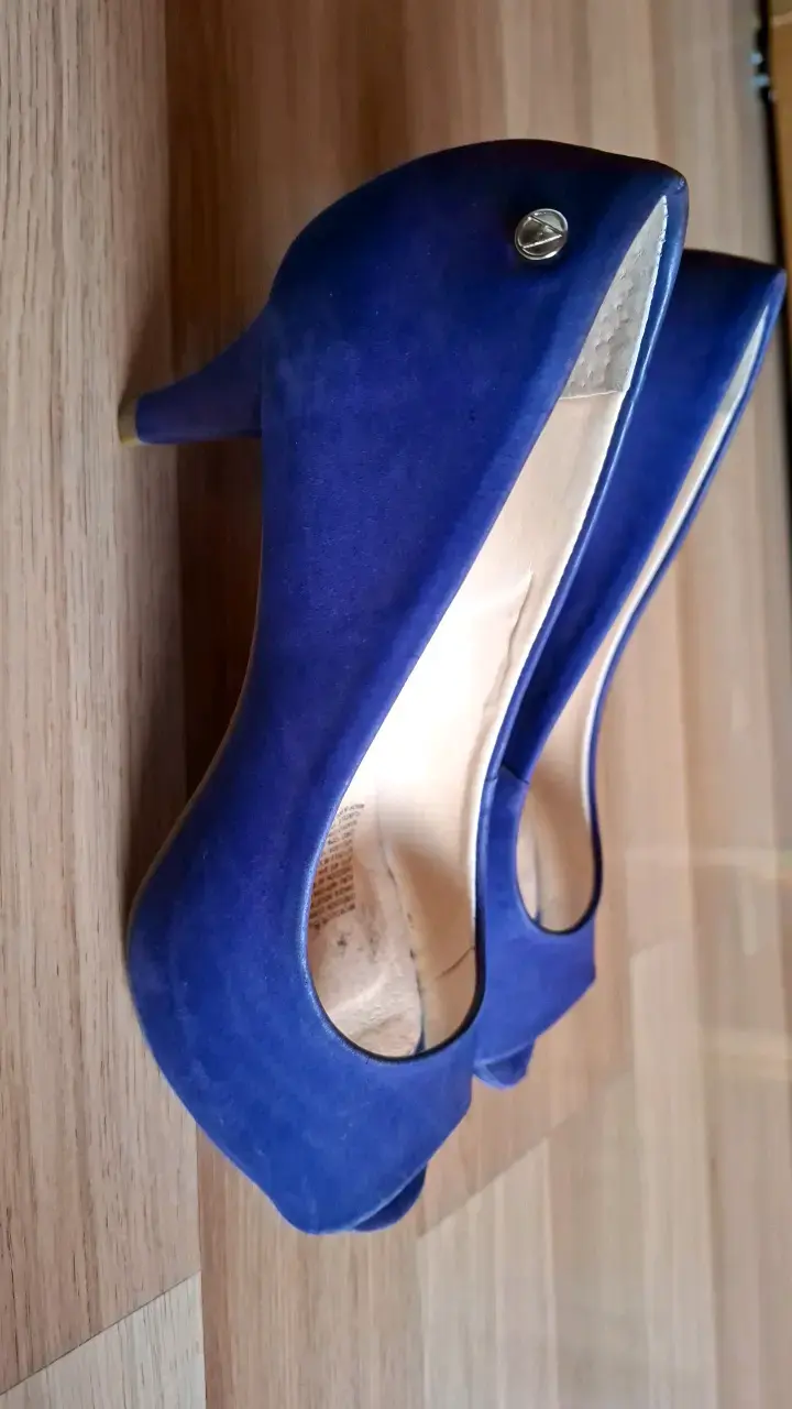 Zapatos de tacón azul mujer Amara - 3