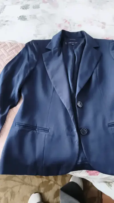Blazer azul marino para mujer talla M - miniatura 1