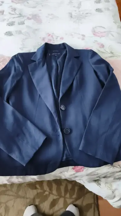 Blazer azul marino para mujer talla M - miniatura 2