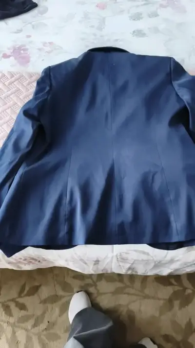 Blazer azul marino para mujer talla M - miniatura 3