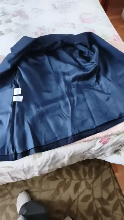 Blazer azul marino para mujer talla M - miniatura 4