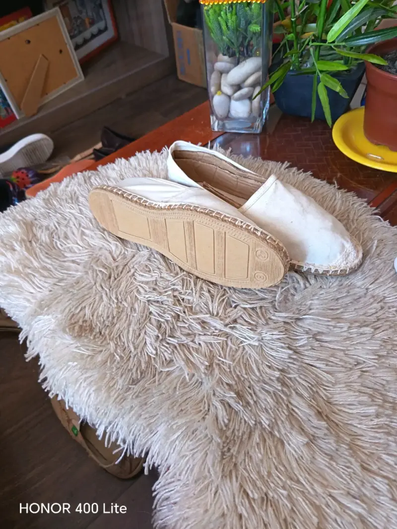Alpargatas de lona beige unisex - 2