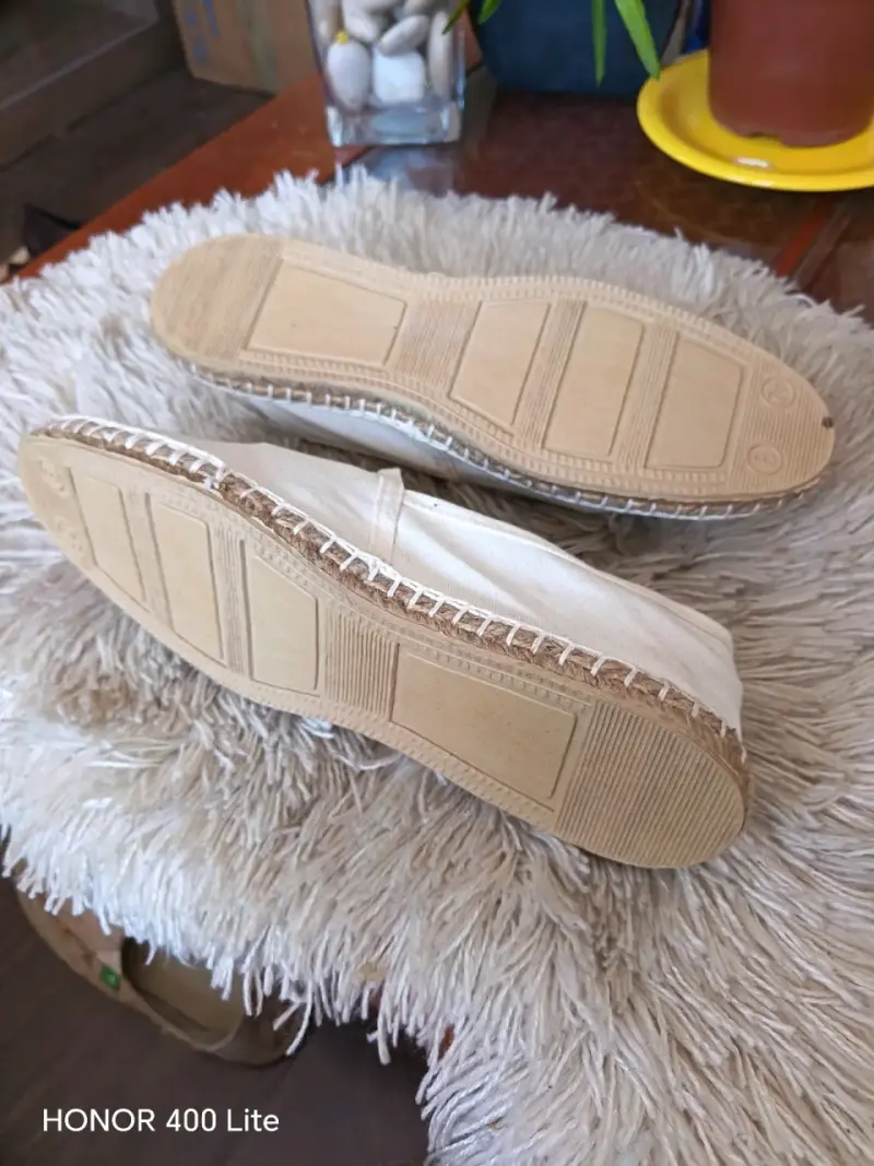 Alpargatas de lona beige unisex - 3