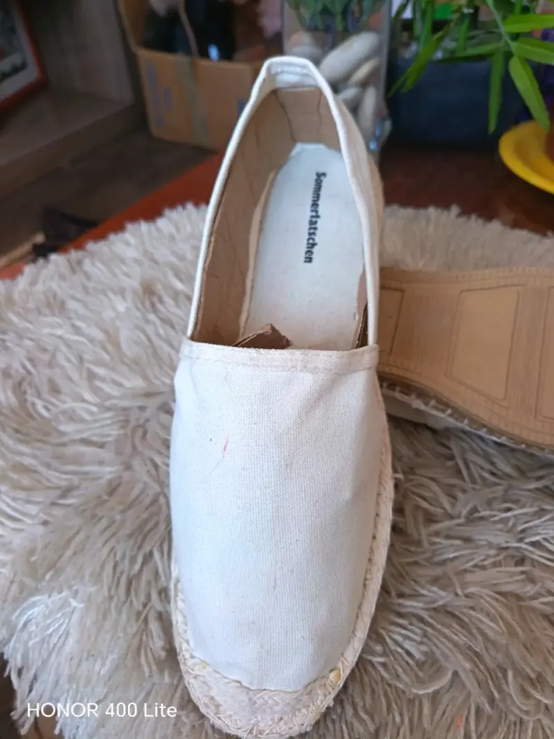 Alpargatas de lona beige unisex - 5