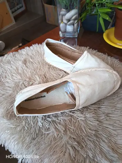 Alpargatas de lona beige unisex - miniatura 6