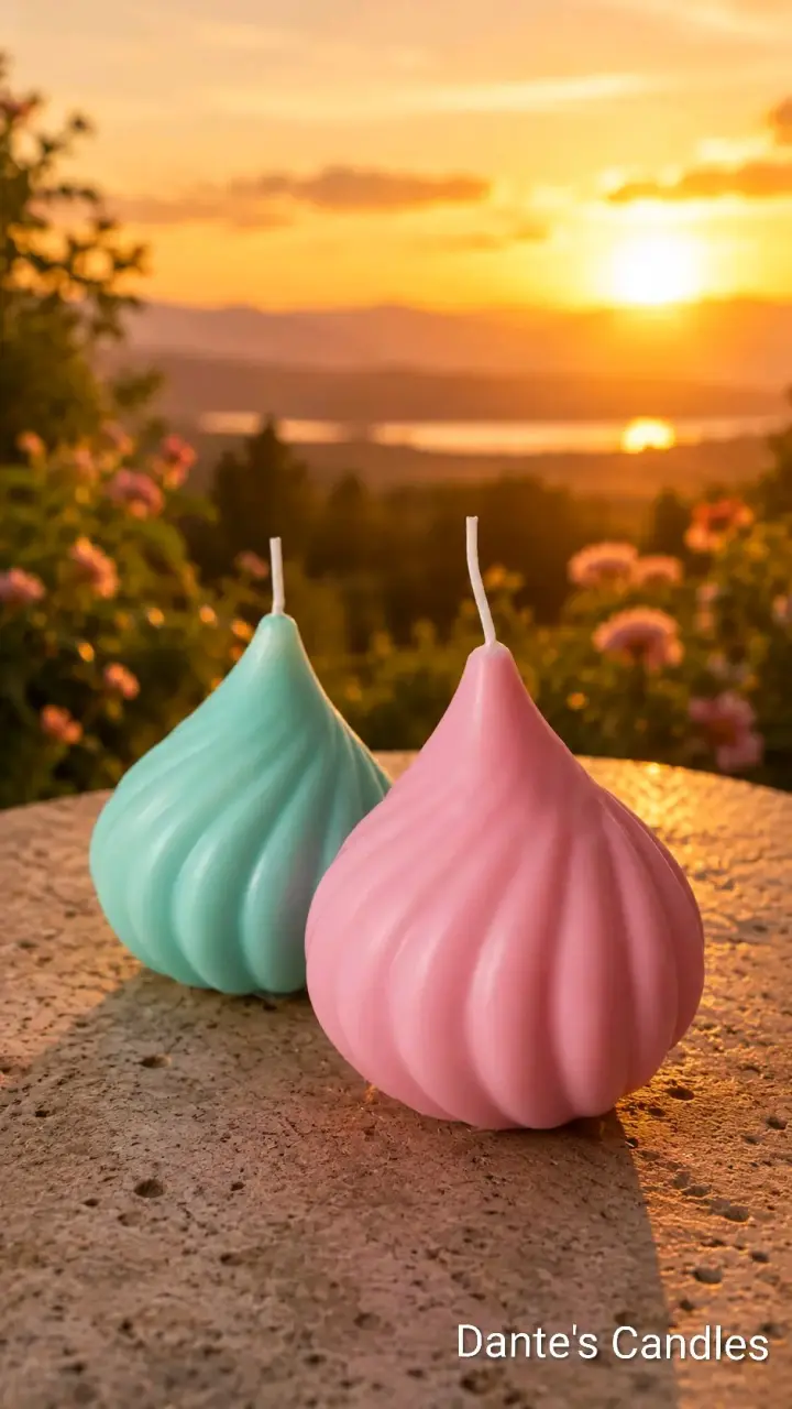 Velas decorativas aromáticas en forma de gota