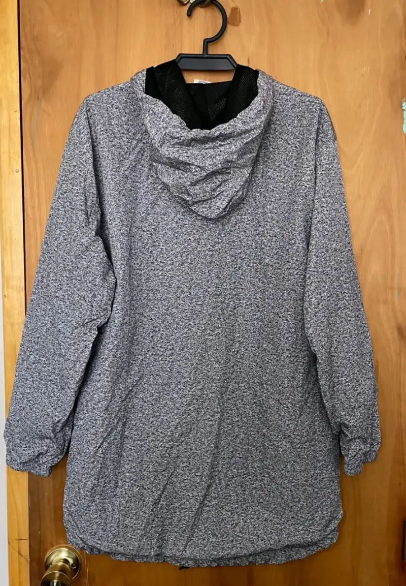 Cortaviento gris jaspeada para mujer - 2