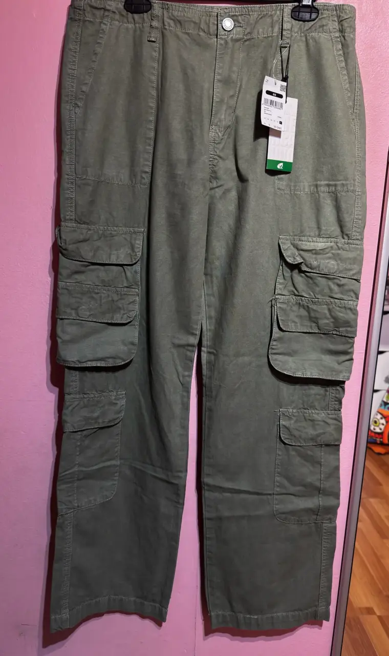 Pantalon americanino cargo verde talla 44 - 1