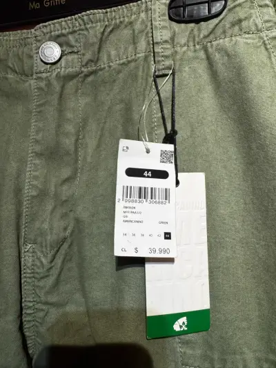 Pantalon americanino cargo verde talla 44 - miniatura 2