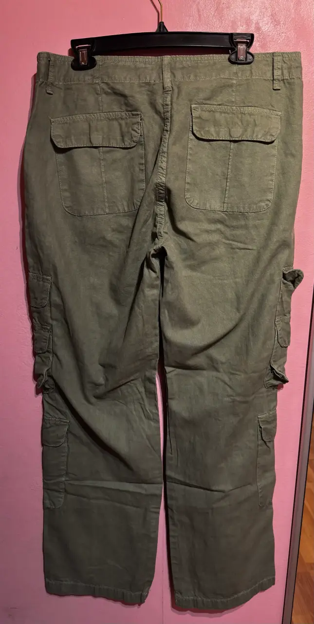 Pantalon americanino cargo verde talla 44 - 3