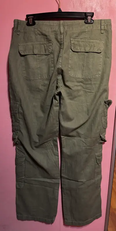 Pantalon americanino cargo verde talla 44 - miniatura 3