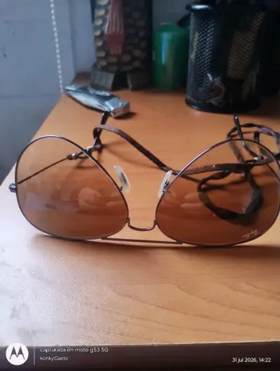 Gafas de sol Ray-Ban aviador marrón - miniatura 1
