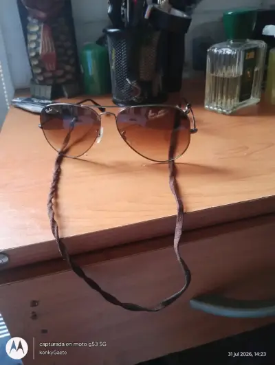 Gafas de sol Ray-Ban aviador marrón - miniatura 3