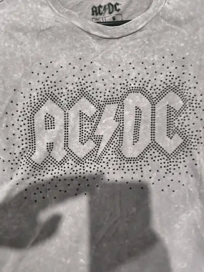 Polera AC/DC Lila Estilo Vintage - miniatura 3